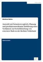 Matthias MüLler | Auswahl Mit Variantenvergleich, Planung Und...