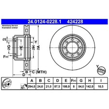Bremsscheiben + Beläge hinten für Iveco Daily 4 5 6 | 956466