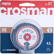 Crosman P177 .177-Caliber Pointed Pellets, 4.5Mm, Black(250-Count)