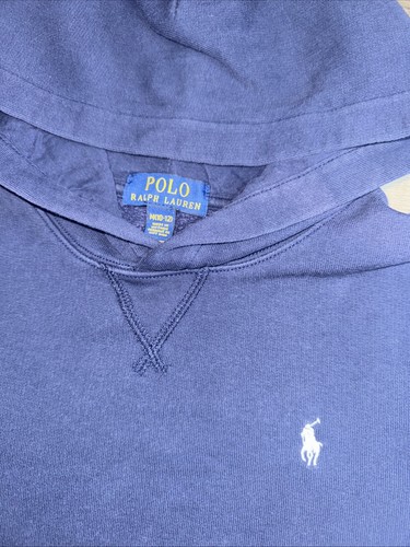 Polo Ralph Lauren Hoodie Pullover Youth M 10-12 Blue Sweater Golf Sweatshirt - Picture 3 of 6