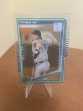2025 Donruss Clearly Rated Prospect Ben Hess #184 New York Yankees Acetate
