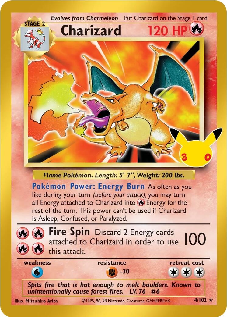 Charizard Holofoil [30C - 4/102]
