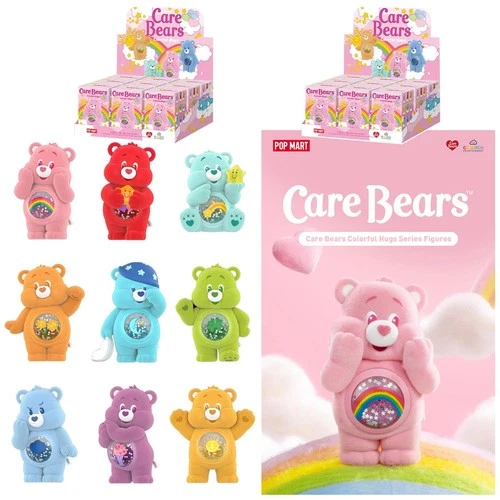 POP MART x Care Bears Colorful Hugs Series Confirmed Figure Dolls Toy Open Box - product listing photo