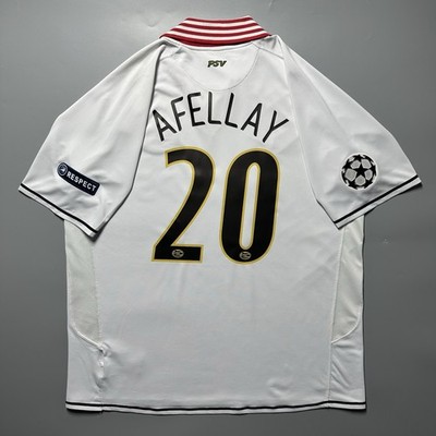 PSV EINDHOVEN NIKE 2007/2009 SOCCER AWAY JERSEY #20 AFELLAY SIZE