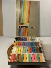 Vintage Weber Costello Alphacolor 48 Square PASTELS in Original Box