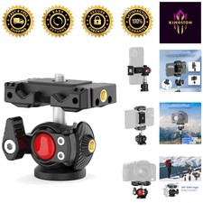 Versatile 360 Rotating Tripod Head for Cameras Smartphones - Max Load 4.4lbs