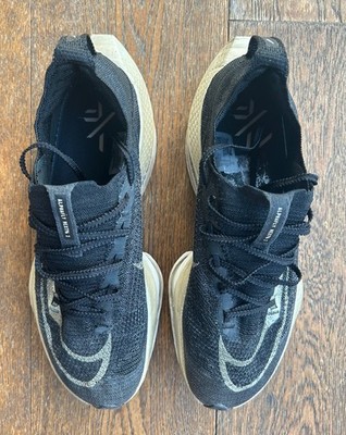 Nike Air Zoom Alphafly Next % 2 schwarz/gold UK Herrengröße 10 ''