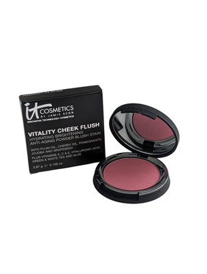 IT Cosmetics Original Vitality Cheek Flush Powder Blush RADIANT IN ROSE NEW