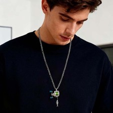 Collana Mulinello da Pesca Girevole Lusso Uomo Ciondolo Collo Pescatori