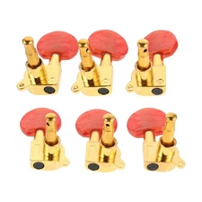  6pcs Acoustic Guitar Tuning Pegs: Acoustic Guitar Tuner Pegs - Enclosed Folk