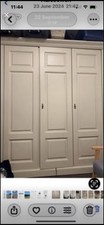 YP Furniture.  3 Door Cream Wood Wardrobe £200. Collection Only.  