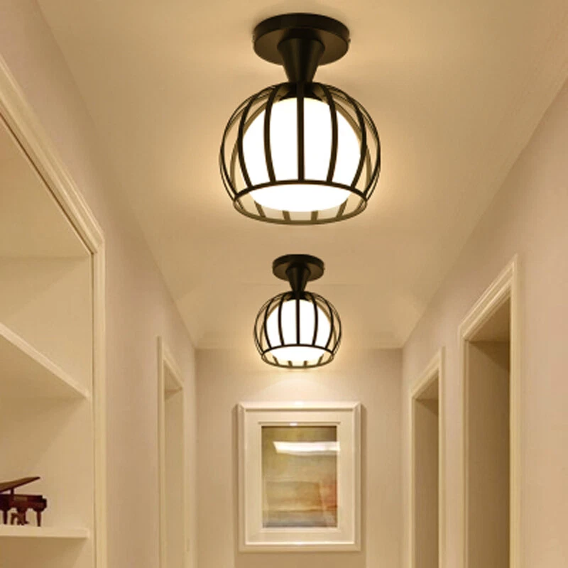 Globe flush outlet mount light black