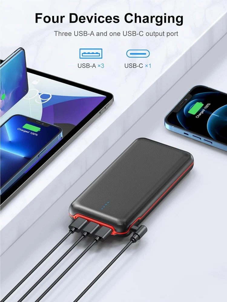 30K mAh 22.5W Fast Charge Power Bank Portable Charger