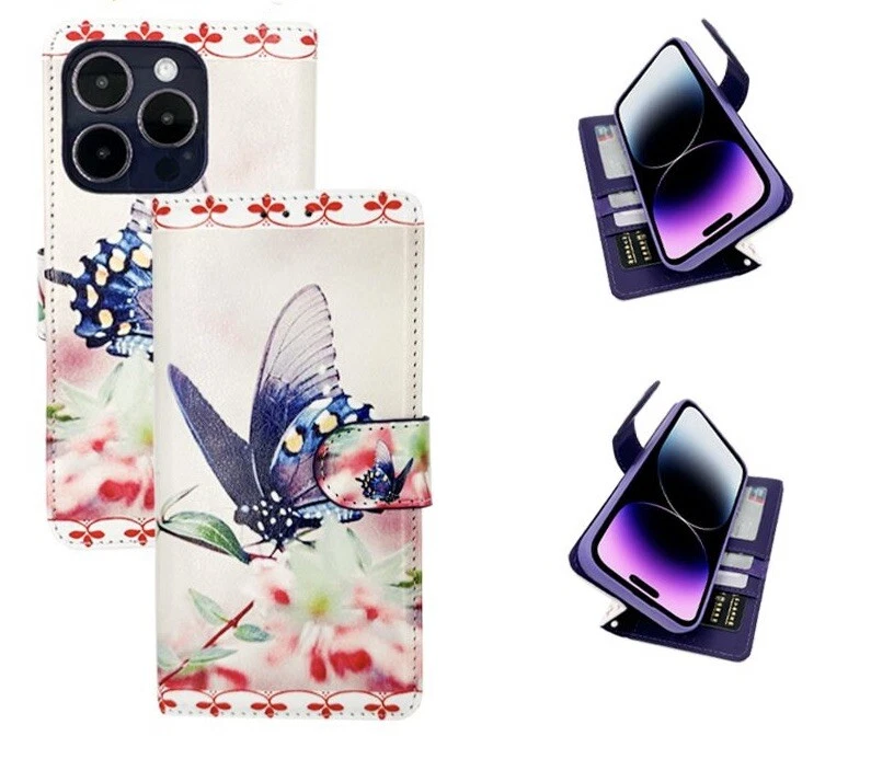 For Samsung Galaxy A15 A05 A05S 5G  Flower Wallet Case Leather Flip Phone Cover - Image 3 of 4