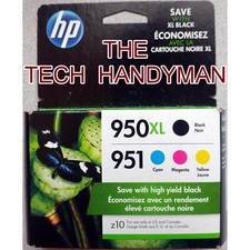 4-PACK HP GENUINE 950XL BLACK  951 COLOR INK RETAIL BOX  OFFICEJET PRO 8600