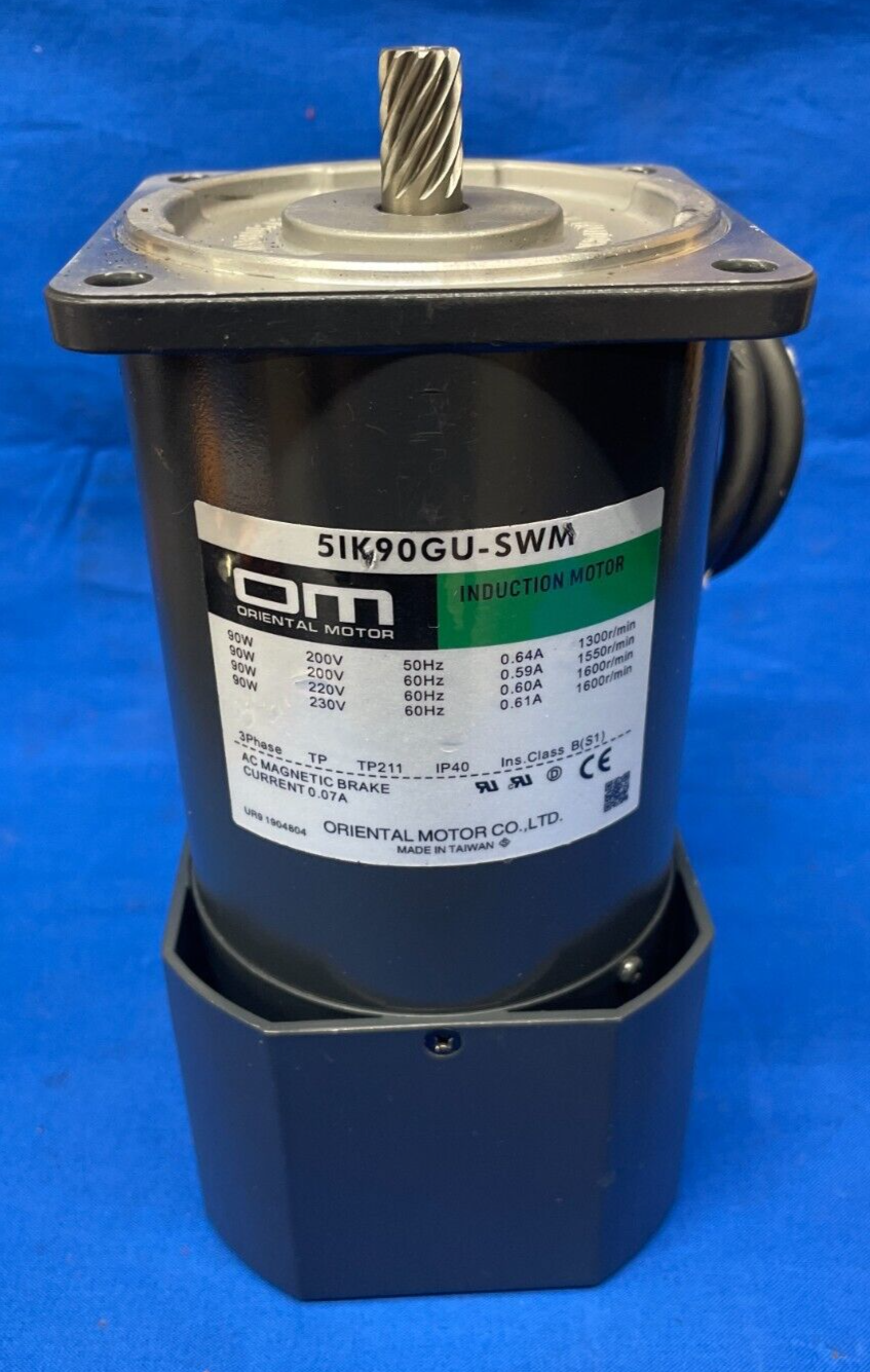 ORIENTAL MOTOR BRAKE INDUCTION MOTOR 5IK90GUSWM 3 PHASE 0.07A eBay