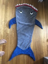 Child's Shark  Blanket by Blanket Tails with Soft Fleece Lining NWOT