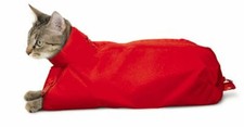 Cat Sack Original Red Nylon Restraint Bag Vet Supply Size Medium 5-10 Pounds
