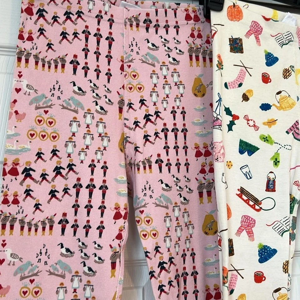 Hanna Anderson Holiday Pattern Pajama Leggings Bundle - Image 2 of 4