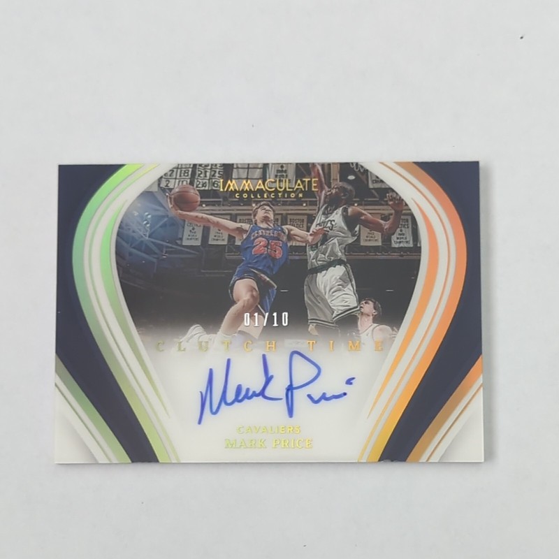 2022-23 Panini Immaculate Mark Price Clutch Time Auto 1/10 Gold 