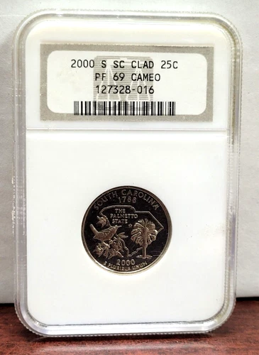 2000-S San Francisco South Carolina Clad Quarter Proof Coin NGC PF69 Ultra Cameo