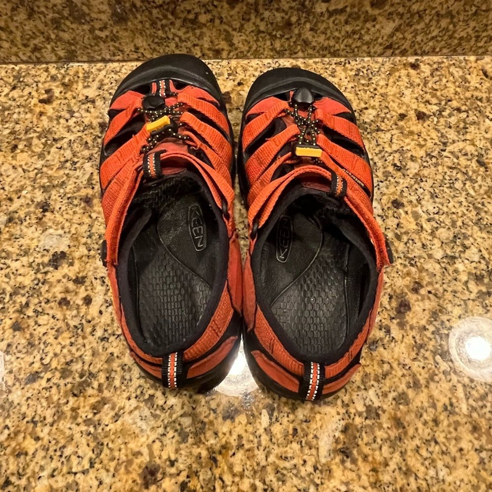 Sandali Keen Newport uomo ragazzo taglia 6 rosso arancione sport escursionismo scarpe acqua