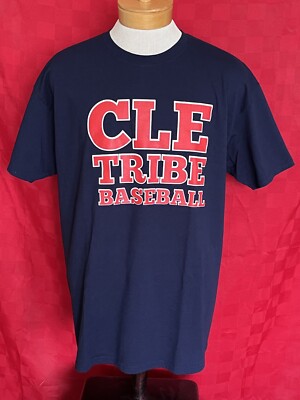 NEW Cleveland Indians CLE Tribe Baseball Shirt Size XL Chief