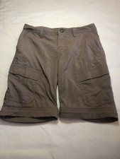 REI co-op kids brown shorts, size 6-7, adjustable waist