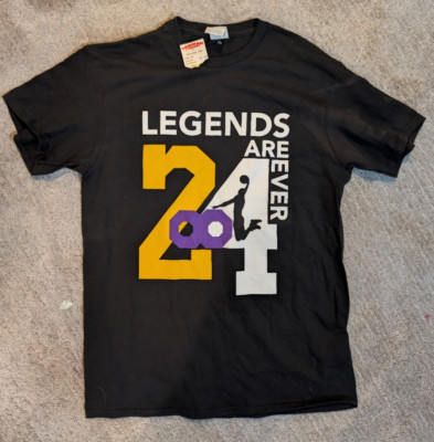 Kobe Bryant Memorial T-Shirt Deadstock Size M Black Delta Pro Weight