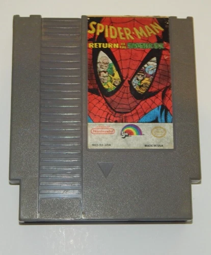 Spider-Man: Return of the Sinister Six (Nintendo NES 1992)  cleaned and tested