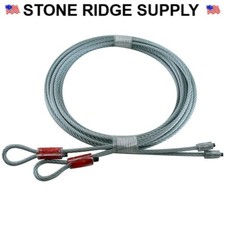 Fehr Garage Door Cables Torsion Lift 7' Long Door 1/8 x 102" 7x19 GAC 36612-102
