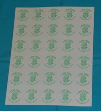 original Troma THE TOXIC AVENGER promo I LOVE TOXIE! scratch and sniff stickers