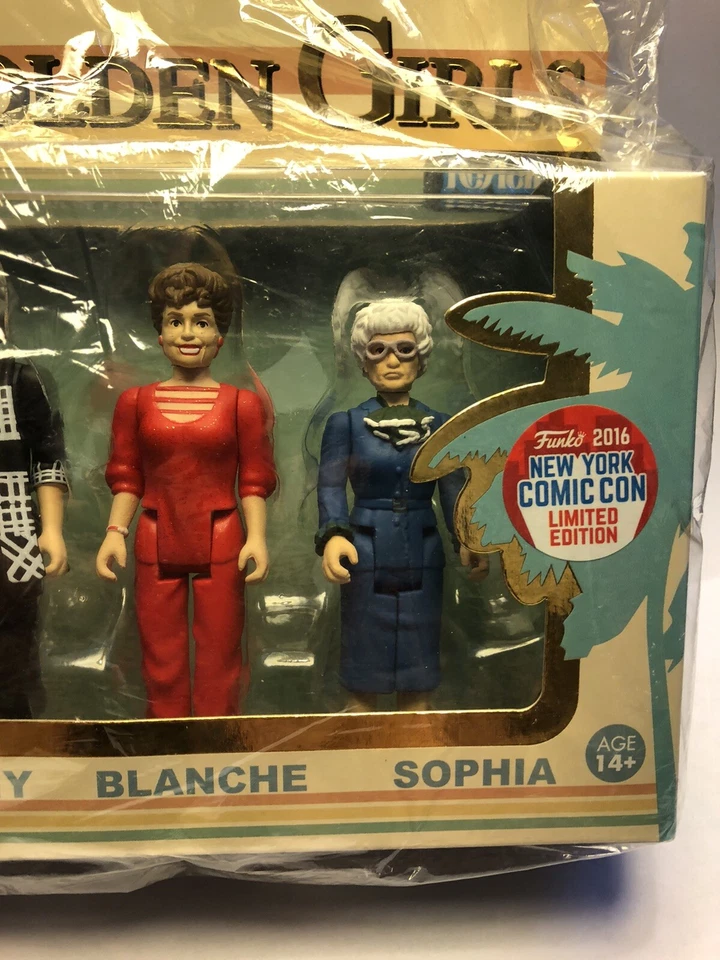 JUEGO DE FIGURAS DE ACCIÓN Funko Reaction chicas doradas... New York Comic Con 2016... ¡¡RARO!!! Foto 4 de 4
