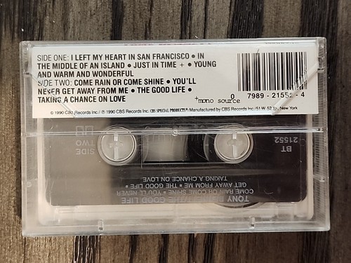 Vintage Tony Bennett The Good Life Cassette Tape 1990 CBS Records - Picture 2 of 4