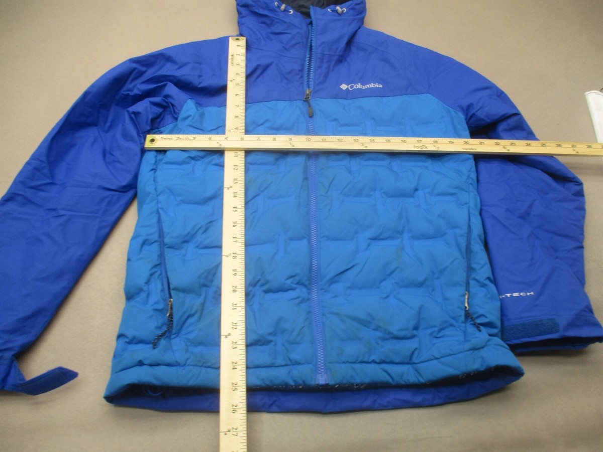 Columbia OMNI-TECH 650 Size S Men 100% Nylon Blue Down Feather