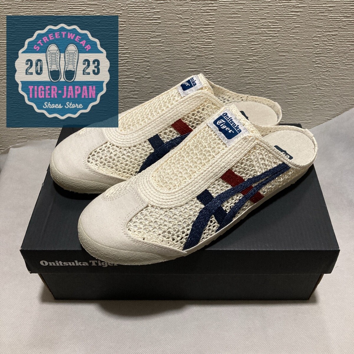 Onitsuka Tiger MEXICO 66 SABOT 1183C123 100 CREAM/MAKO BLUE Unisex