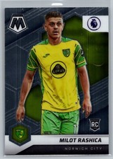 (2)2021-22 Panini Mosaic Premier League Milot Rashica Rookie Card #98 Norwich RC. rookie card picture