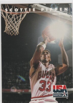 SCOTTIE PIPPEN ROOKIE CARD Skybox Team USA Basketball CHICAGO