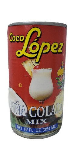 4 latas-12 oz. Coco López MEZCLA MEZCLA MEZCLA crema de coco y piña colada - Imagen 5 de 6