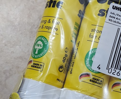 UHU Stic 45621 - 40g Glue Stick Pack of 12 Factory Sealed - Picture 4 of 4