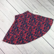 Lularoe Kids Girls Azure Skirt Size 4 Multicolor NWT