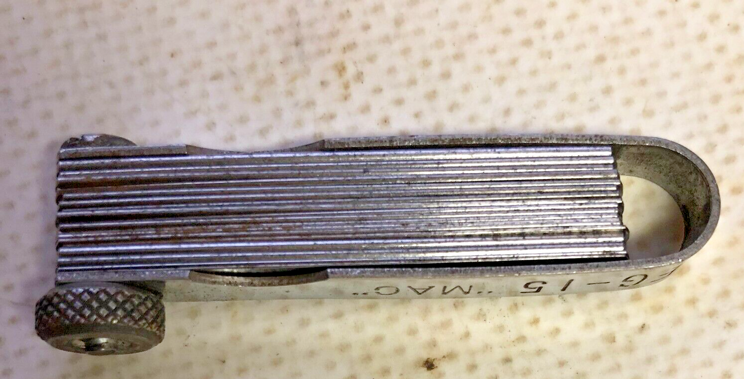 MAC Tools FG15 Feeler Gauge Spark Plug Gapper Set SAE Metric VTG USA
