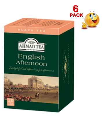 6 PACK Box ENGLISH AFTERNOON Black Tea AHMAD 120 Tea Bags