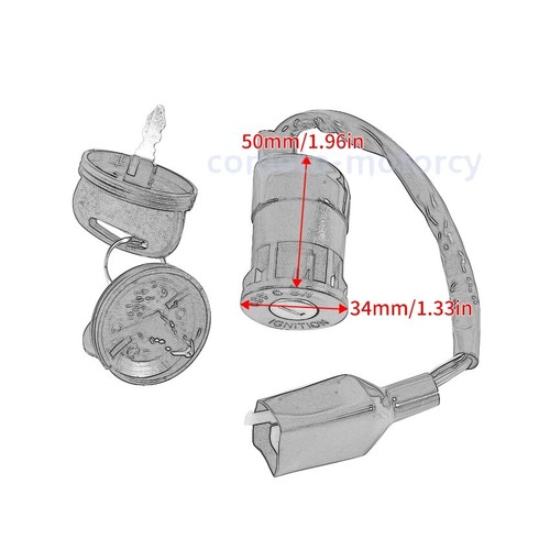 Ignition Switch & Keys for Polaris OUTLAW 90 2007-2014/2016 OUTLAW 50 2008-2019 - Picture 3 of 11