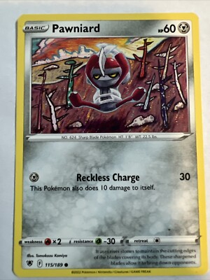 Pawniard 115/189 Astral Radiance Regular Pokemon Card TCG