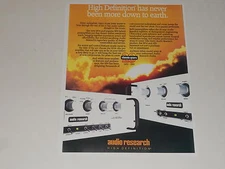 Audio Research SP14 / SP9 Tube Preamp Ad 1990 Article, 1 page, ready to frame