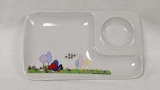 Goofy Disney DD Rectangular Snack Plate Dish Sectioned Porcelain