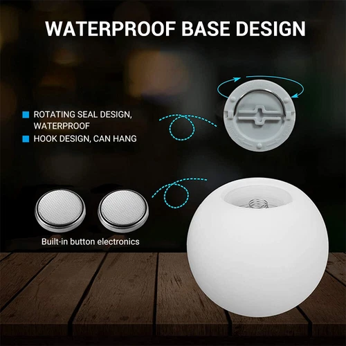 Floating Pool Lights 16 Colors Pond LED Ball Lights Hot Tub Lights with Remote - Picture 11 of 12