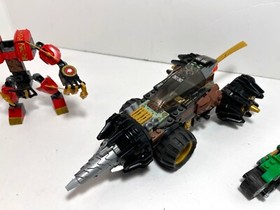 LEGO Ninjago LOT:  Cole's Earth Driller 70502 +  Kai's Fire Mech 70500