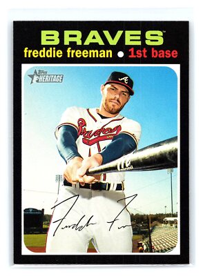 2020 Topps Heritage #263 Freddie Freeman Atlanta Braves